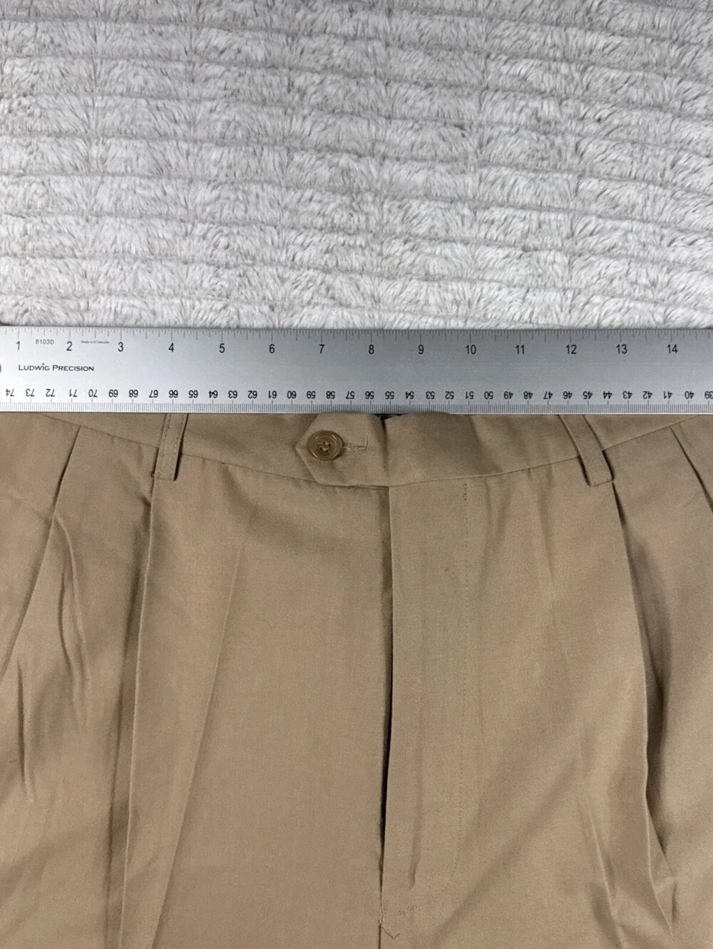 Gucci Men Wool Poly Beige Pants Trousers Size 40 Fits 32x31” France VTG 2001 EUC